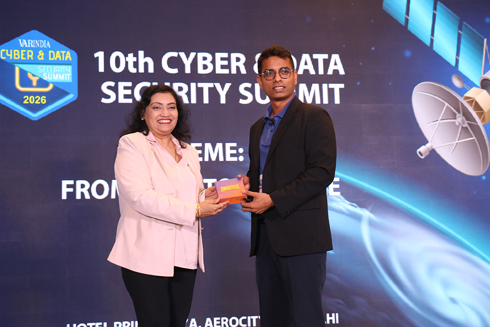 Token of appreciation presented to Mr. Ankit Wasnik, Lead Security Solutions Architect - Qualys