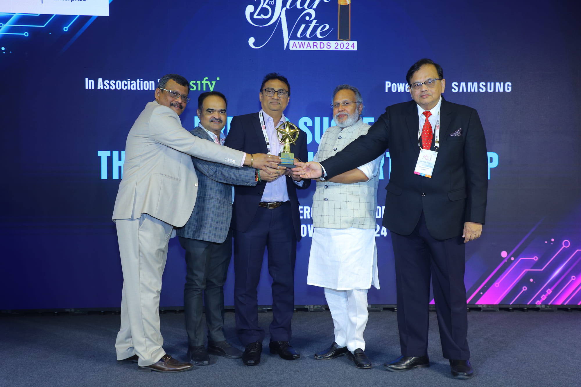 TAIT from Mumbai receiving the IT Associations Award  in the Star Nite Awards 2024