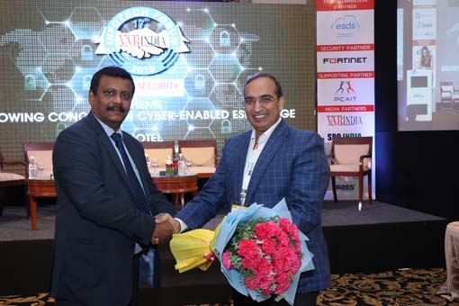 Welcoming Dr. Vipin Tyagi, Executive Director - C Dot at 3rd Cyber Security Conclave 2019