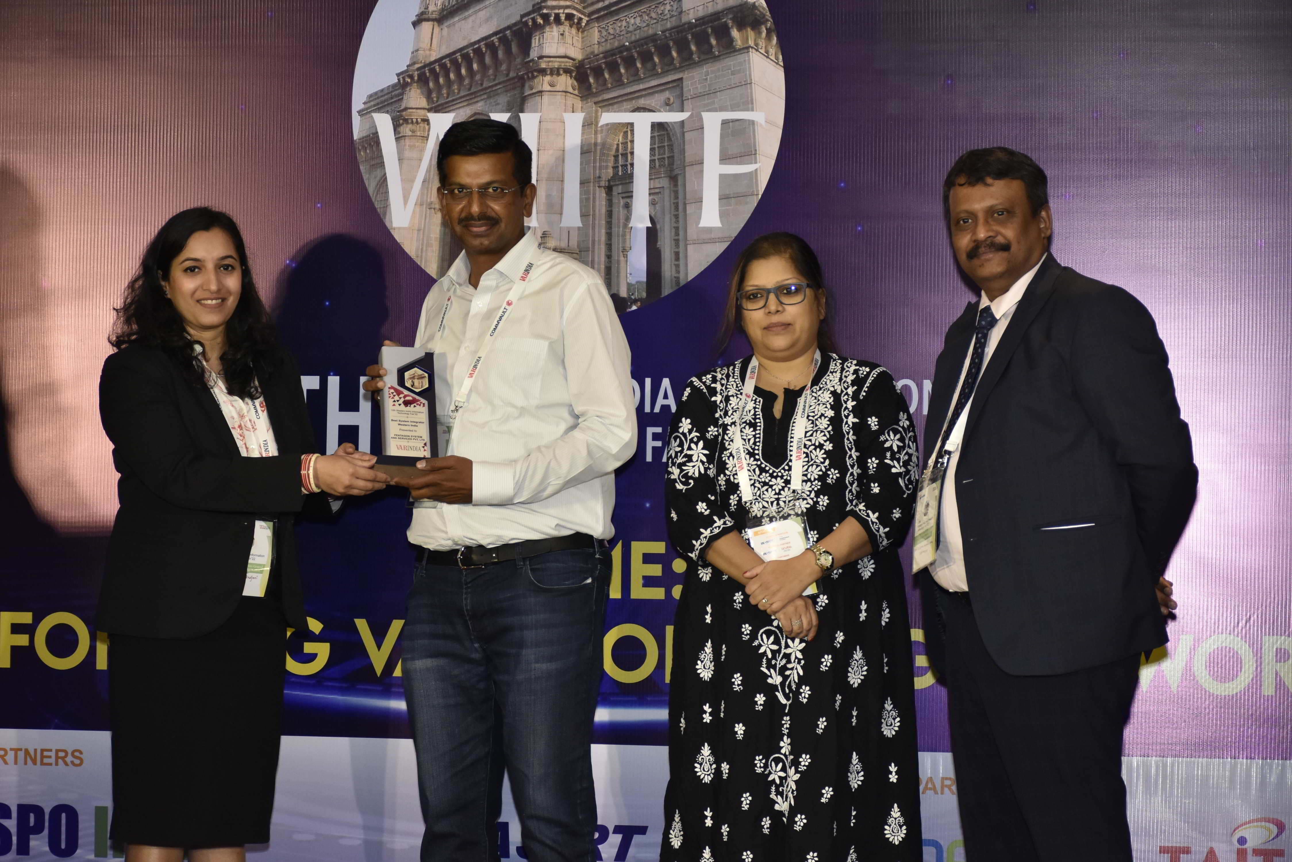 The Best System Integrator, Western India, was bagged by Pentagon System and Services Pvt. Ltd.