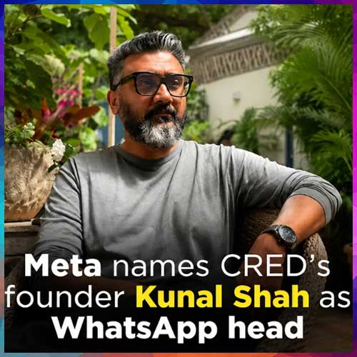 Meta appoints CRED founder Kunal Shah as WhatsApp head