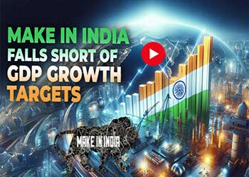 Make in India Falls Short of GDP Growth Targets