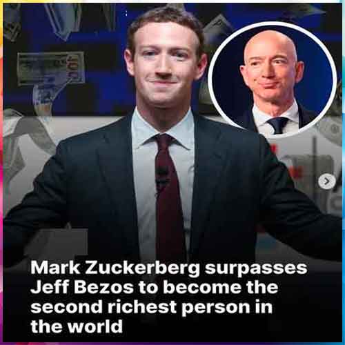 Mark Zuckerberg Overtakes Jeff Bezos to Become Worldâ€™s Second-Richest Person