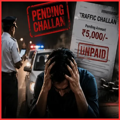 Unpaid traffic e-challans may freeze vehicle, licence services as per new draft rules