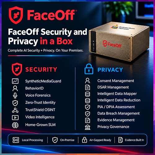 FaceOff Launches On-Premise Privacy and Security in a Box