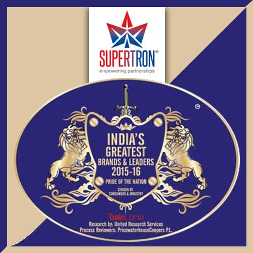 Supertron receives â€œIndiaâ€™s Greatest Brands & Leaders 2017â€Award