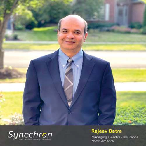 Synechron appoints Rajeev Batra as Managing Directorâ€“Insurance, North America