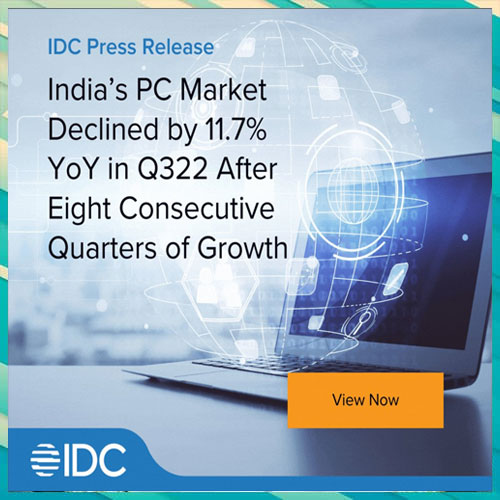 Indiaâ€™s PC Market declined by 11.7% YoY in Q322: IDC